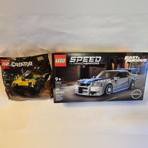 LEGO Speed Champions Fast & Furious Set 76917 & Creator Rock Monster Truck 30594